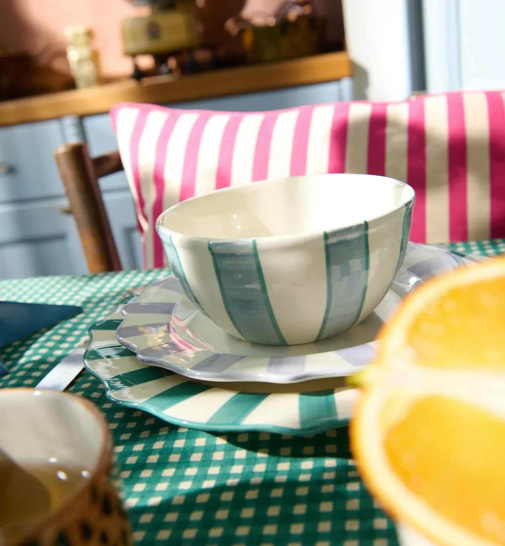 Anna + Nina Powder Striped Yogurt Bowl - Afbeelding 2
