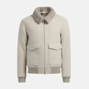 Heren Winterbomberjack - Zachte Voering - Old Money Style - Beige